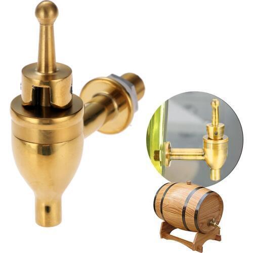 Brass Replacement Faucet Tap for Wine Beer Barrel Beverage Drink Dispenser Flow Control Faucet Replacement Homebrew Beer Tap
