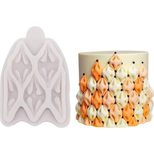 Easy Fabric Puff Silicone Molds Fondant Cakes Decorating Tools Candy Chocolate Baking Mould