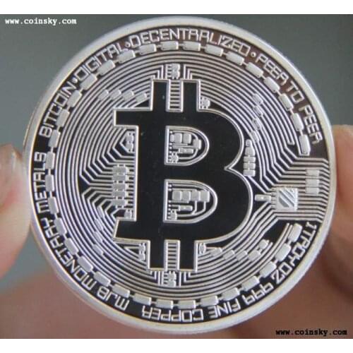 Plated Bitcoin Coin Collectible Gift Casascius Bit Coin BTC Coin Art Collection Physical Gold Commemorative Coins