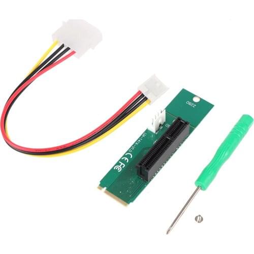 NEW NGFF M2 M.2 To PCI-E 4x 1x Slot Riser Card Adapter Male To Female PCIE Multiplier For BTC Bitcoin Miner Antminer Mining