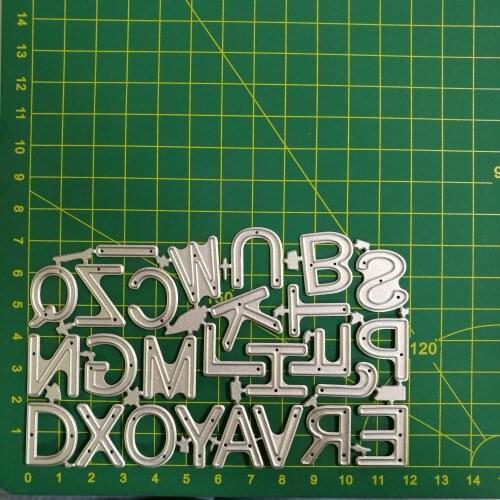 New Metal Cutting Dies 26pcs A-Z letters New Stencils for DIY Scrapbooking Paper Cards Craft Making Craft 12*7.3 cm