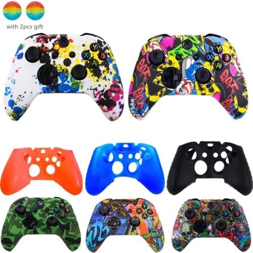 Anti-slip Silicone Replacement Protection Cover For XBOX ONE Controller Gameing Accesorios with Joystick Thumb Stick Cap Case
