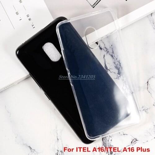 360 Degree Full Cover Soft Black TPU Case For ITEL A16 Silicone Caso Transparent Phone Case For ITEL A16 Plus Back Cover Coque