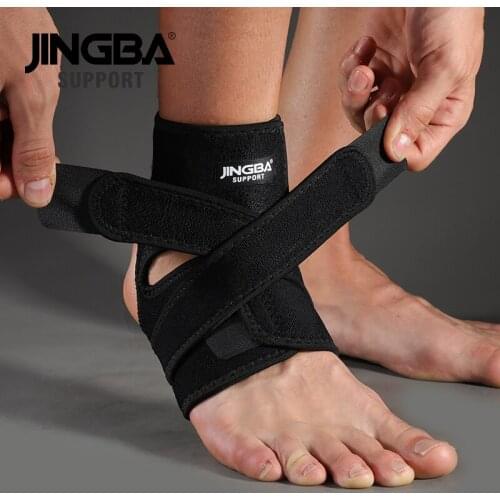 JINGBA SUPPORT 1 PCS Adjustable Compression Ankle Brace Support Protective Sports Ankle joint Protector Dropshipping
