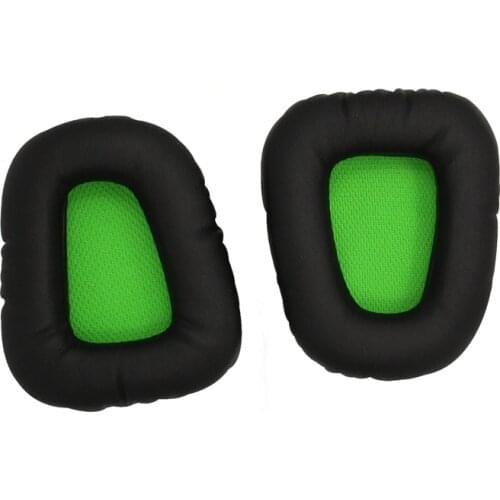 Replacement Earpad Ear Pads Headband Cushion For Electra Gaming PC Headphones Headset Black & Green