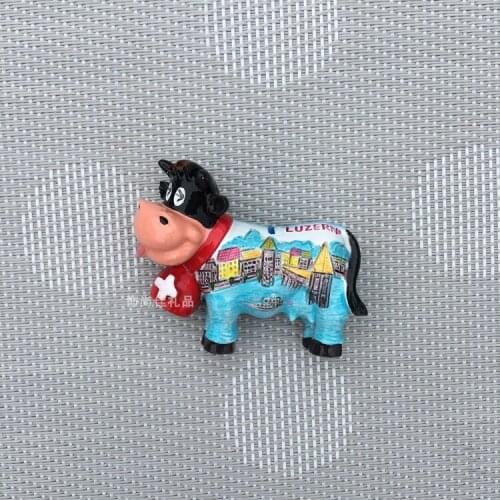 Tourist Souvenir Resin 3D Stereo Magnetic Magnet Fridge Magnet Swiss Class A Creative Creative Jewelry