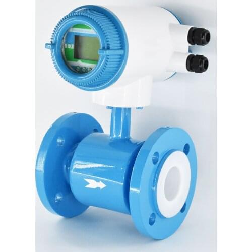 Integral Type Electromagnetic Flowmeter DN10mm-2000 DIN ANSI Flange flow meter conducting liquid and slurry