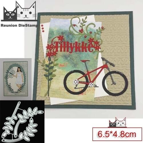 Reunion Christmas Leaf Branches Metal Cutting Dies for Diy Scrapbooking Paper Card Making Embossing Stencils Dies 2020 Die Cut