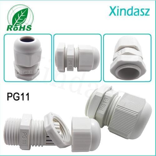 XD-PG11 50pcs/Lot)Free Shipping UL Approved , IP68 Protection Grade,PG11 Nylon plastic Cable Glands For 6-10mm