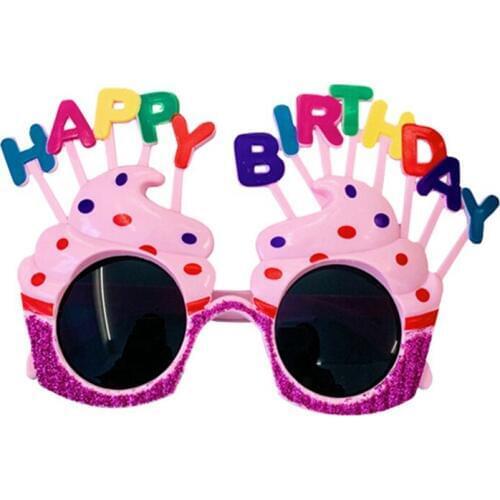 Funny Creative Photo Props Cake Shape Hawaiian Glasses Summer Party Photo Booth Props Supplies Eyewear