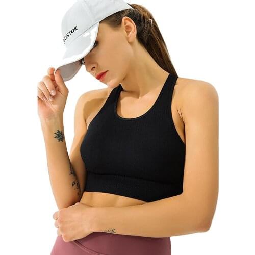 Seamless beauty back bra, quick-drying shockproof mesh breathable sports underwear, running yoga wear