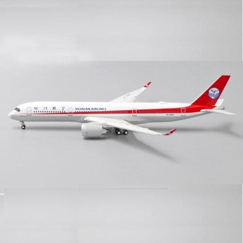 1:400 Scale China Sichuan Airways A350-900 Airlines Model with Base Alloy Aircraft For Collectible Souvenir Show Gift Toys
