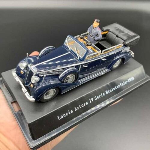 1:43 Diecast Alloy Simulation 1938 Mussolini Car Model Alloy Metal Vehicle Toy Gift Collection Ornaments Display Boys Toys