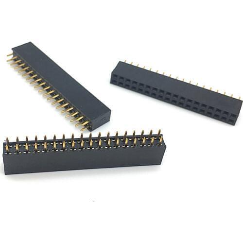 10pcs 2.54mm Two Row Pin Female Pin Header Socket 2x18 36-Pin Connector Strip