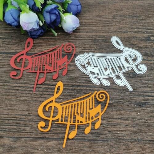 AOKEDIY Music notes Metal Cutting Dies Stencils For DIY Scrapbooking Decorative Embossing Handcraft Die Cutting Template