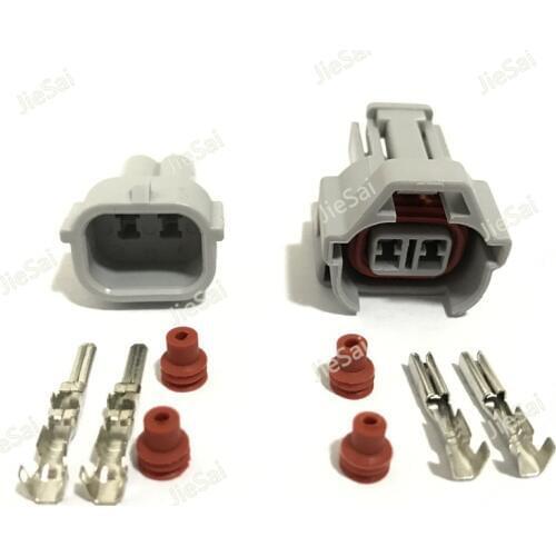 Nippon Denso 6189-0060 Automotive Connector 2 Pin Waterproof Male And Female Top Slot Fuel Injector Connector