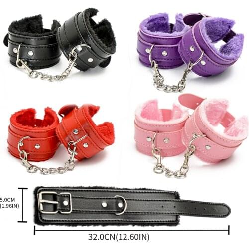 BDSM Bondage Restraint Bondage Fetish Slave Handcuffs & Ankle Cuffs Adult Erotic Sex Toys For Woman Couples Games Sex Products