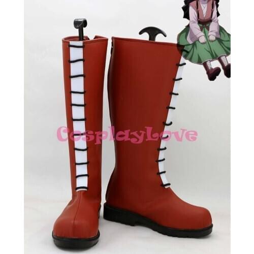 HUNTER x HUNTER Alluka Zoldyck Red Cosplay Shoes Boots Hand Made Custom-made For Halloween Christmas CosplayLove