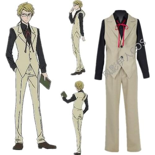 Bungo Stray Dogs Doppo Kunikida men Cosplay Costume Custom Made Any Size Halloween women cosplay costume and wig in stock