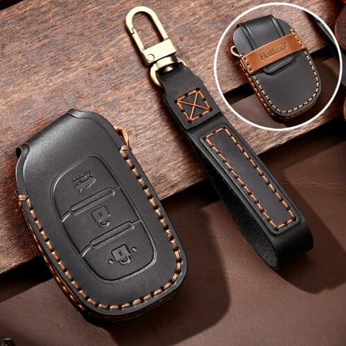 Super Quality Leather Car Key Case For Hyundai iX20 I30 IX35 I40 Ix25 Tucson Verna Sonata Shell Cover Auto Decor Accessories