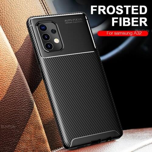Case For Samsung Galaxy A32 Carbon Fiber Cover Shockproof Durable Flex Bumper For Samsung Galaxy A51 A71 sansum a31 31 31a