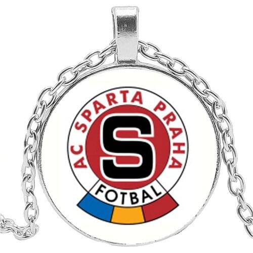 Czech Republic AC Sparta Praha Fotbal Soccer Team Pendant Necklace for Couples Friendship Women Men Girl Boy Jewelry Gift