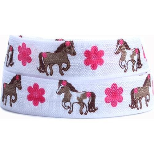 FLRA ElasticCute horse fold over elastic