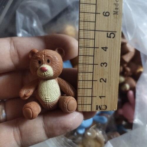 1Pcs Original PVC Mini Pink Blue Brown Yellow Bear Dream Figure Model Limited Collection Toy For Kid Child Adult