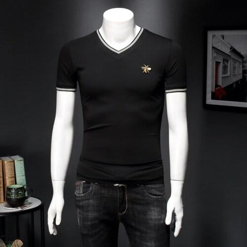 T-Shirts Men Brand Embroidery 5XL 4XL Great Designer Summer Tee Shirt Short Sleeve Male TShirts Camiseta Tshirt Homme E151
