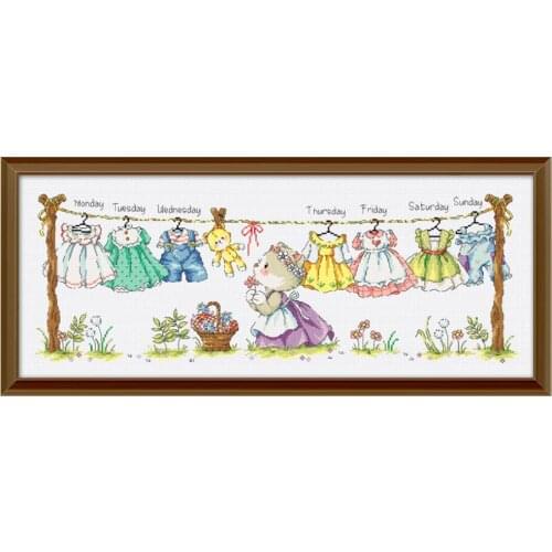 G187 For Needlework Kit NOT PRINTED Cross stich Painting Set Cross Stitch Kits Cross-stitch Embroidery Set Stitch Kits Cross