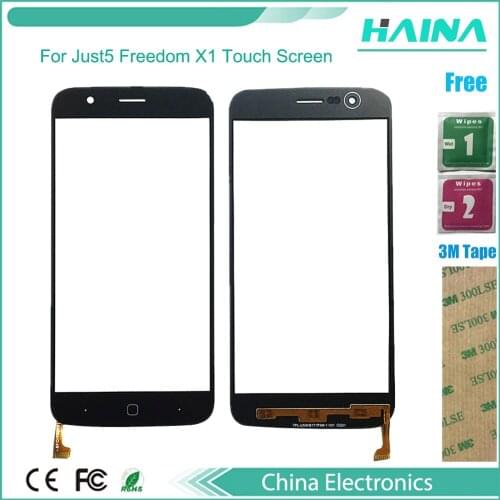 Moible Phone Touch Panel For Just5 Freedom X1 Touch Screen Digitizer Front Glass Lens Touchscreen Sensor