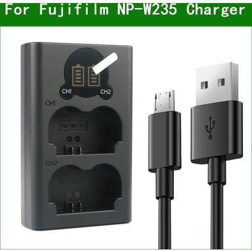 Lanfulang NP-W235 NP W235 NPW235 BC-W235 Digital Camera Dual Battery Charger for Fujifilm X-T4 XT4 New