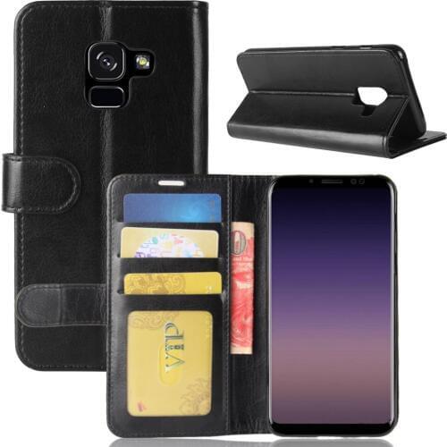 For Galaxy J6 2018 Magnetic Folio Leather Phone Case For Samsung Galaxy J6 J8 (2018) Wallet Card Slots Picture Holder Bag Case