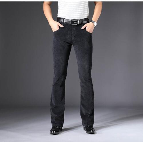 Mens Casual pants Spring and Autumn Mens New Micro-slip Casual trousers Korean version of the Elastic Micro-bell pants