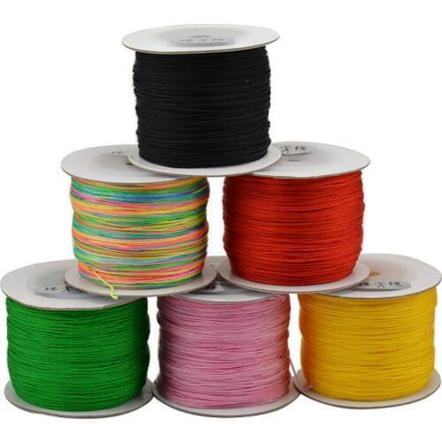 180Meter 0.4mm Nylon Cord Thread Chinese Knot Macrame Cord Bracelet Braided String Beading DIY Jewelry Findings Making Supply
