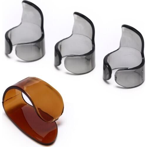 New 4PCS Celluloid FingerPicks Mediator Celluloid Thumbpick Fingerpicks Thumb Shell Plectrum Guitar Accessories Guitar