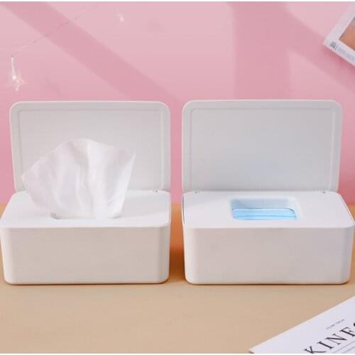 New Tissue Box Disposable Mask Storage Box Dust-proof Sealed Mouth And Nose Mask Storage Box Large Capacity Mask Storage