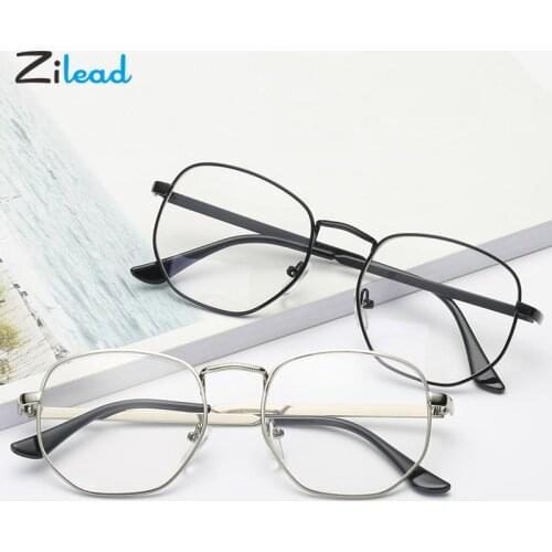 Zilead +1/+1.5/+2./+2.5/+3/+3.5/+4 Reading Glasses Metal Frame Women&Men Hyperopia Glasses Prescription Optical Eyeglasses Gafas