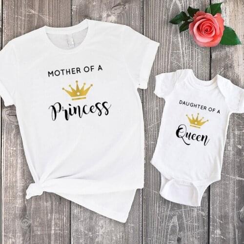 2021 Mothers Day Gift Summer Cotton Matching Family Outfits Mother and Daughter Matching Shirts Mummy and Me Outfits