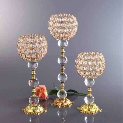 Candlestick Cubic Zirconia Gold 3 PCs Set 406980106
