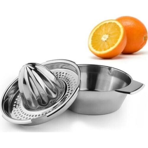 Portable Manual Citrus Juicer Lemon Orange Squeezer Stainless Steel Hand Pressed Fresh Juice Maker Tools Kitchen Accessories