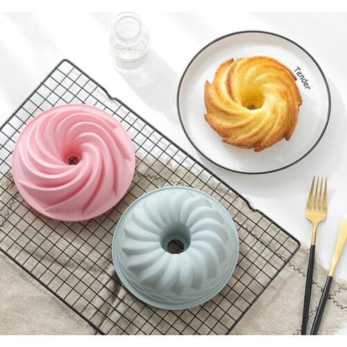 6 inch Food Grade Silicone Bakeware Kitchen Cake Pans Mold Savarin Mold Bake Pan Bread Pans DIY Cake Baking Tools Mould