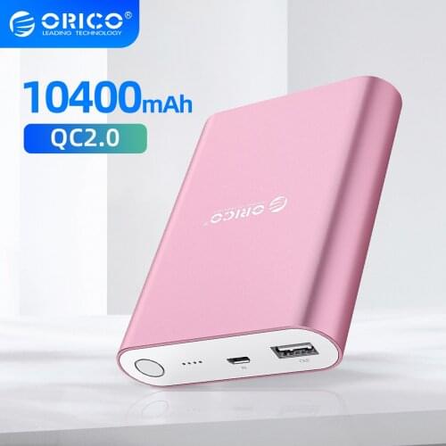 ORICO Q1 QC2.0 Power Bank Aluminum 10400mAh Quick Charger 5V2A / 9V1.8A / 12V1.5A Portable and Universal