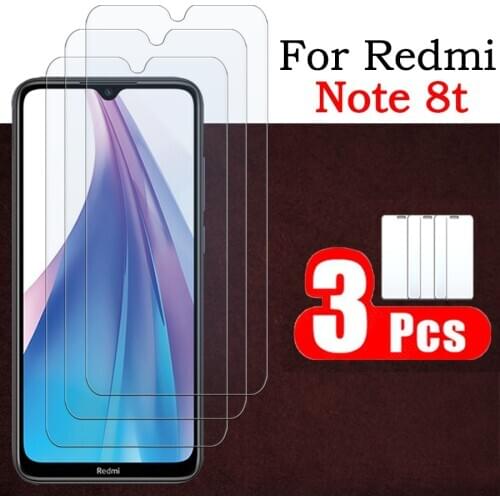 3Pcs Protective Glass On For Xiaomi Redmi Note 8 T Film Note8T MI Note8 8T Screen Protector readmi xioami Tempered Tremp Sheet