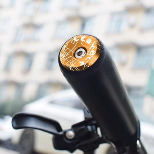 1 Pair Bicycle Grip Handlebar End Cap Aluminium Alloy Lock MTB Mountain Handle Bar Grips End Plugs for Bike Accessories