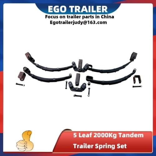 Double axle spring leaf trailer parts