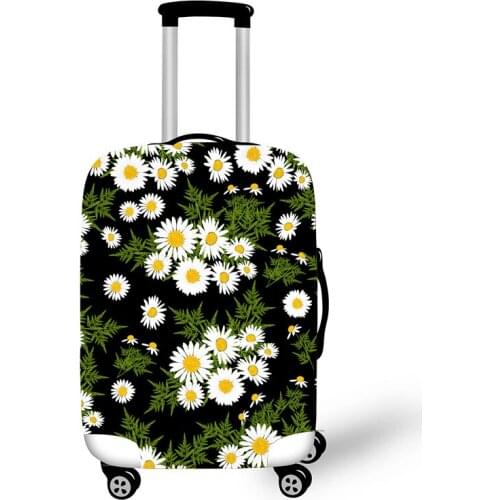 Elastic Luggage Protective Cover Case For Suitcase Protective Cover Trolley Cases Covers 3DTravel Accessories Daisy Pattern G111