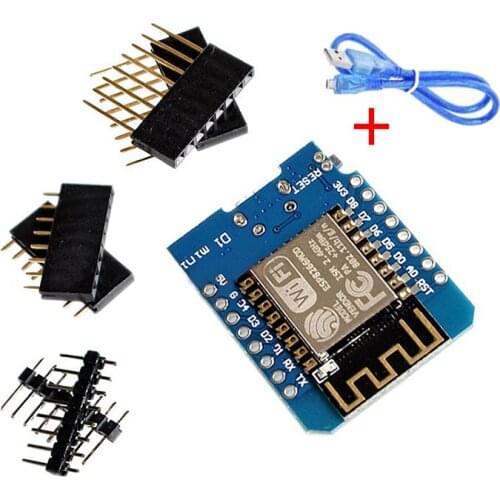 ESP8266 ESP-12 ESP-12F CH340G CH340 V2 Usb Wemos D1 Mini Wifi Development Board D1 Mini Nodemcu Lua Iot Board 3.3V Met Pins