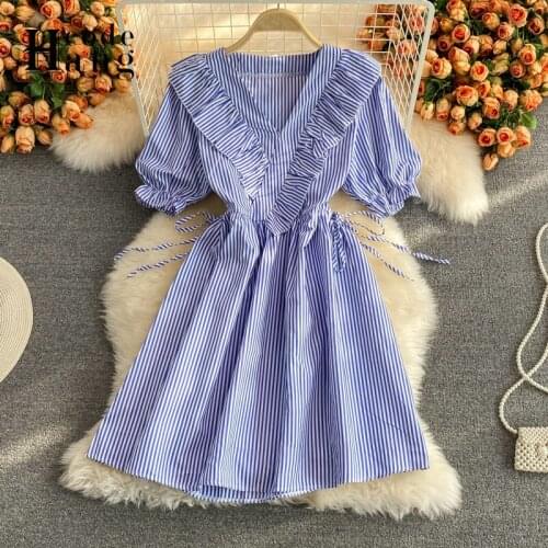 HANGCODE Blue Summer Dresses