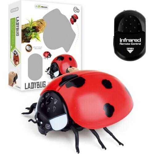 Infrared RC Remote Control Animal Smart Ladybug Insect Scary Trick Halloween Children Toy Christmas Kids Gift